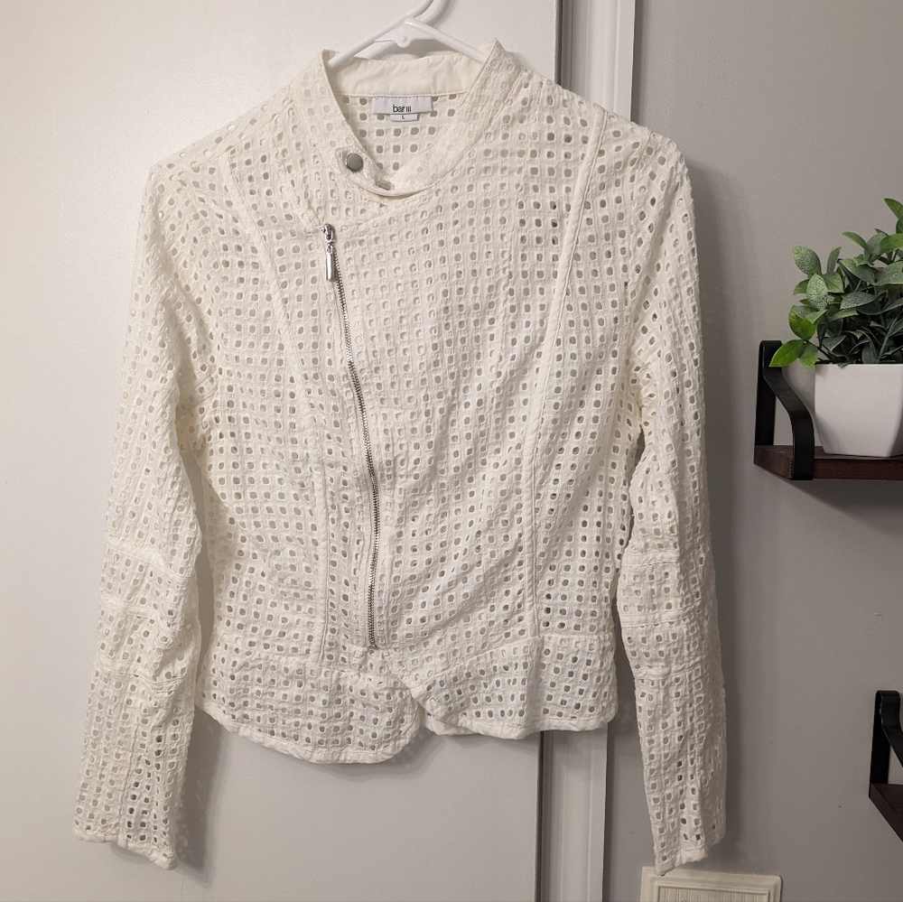 White Zip Up Jacket